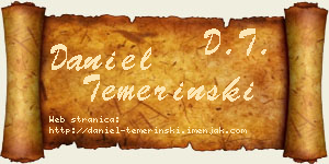 Daniel Temerinski vizit kartica